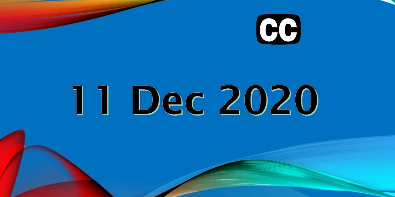 Diary 11 December 2020 #Live