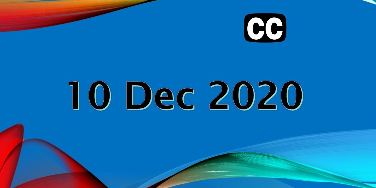 Diary 10 December 2020 #Live