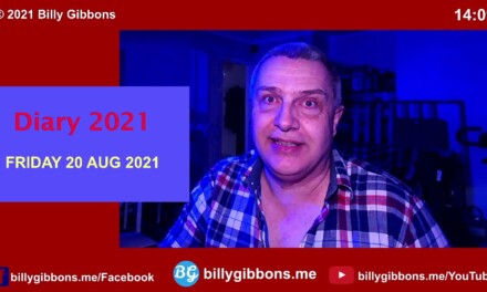 Diary 20 August 2021