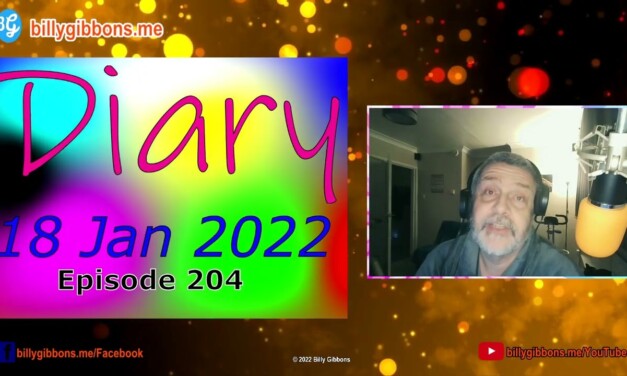 Diary 18 Jan 2022